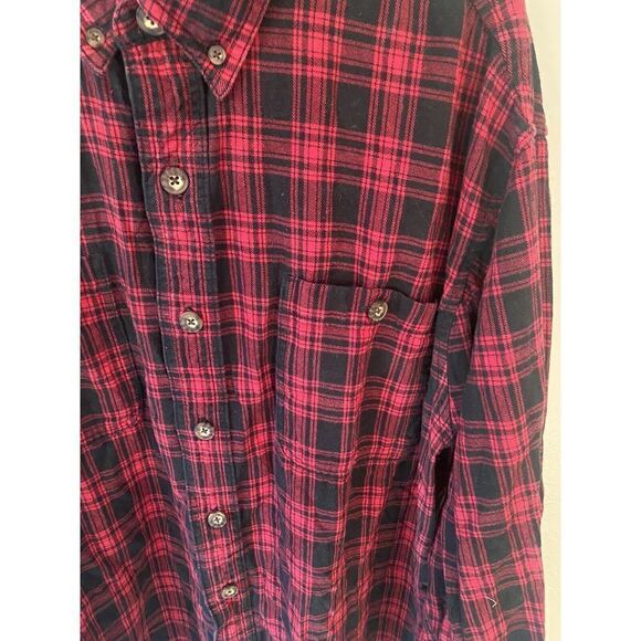 Duluth Mens XLT Tall Button Down Flannel Ref Black - Picture 2 of 7
